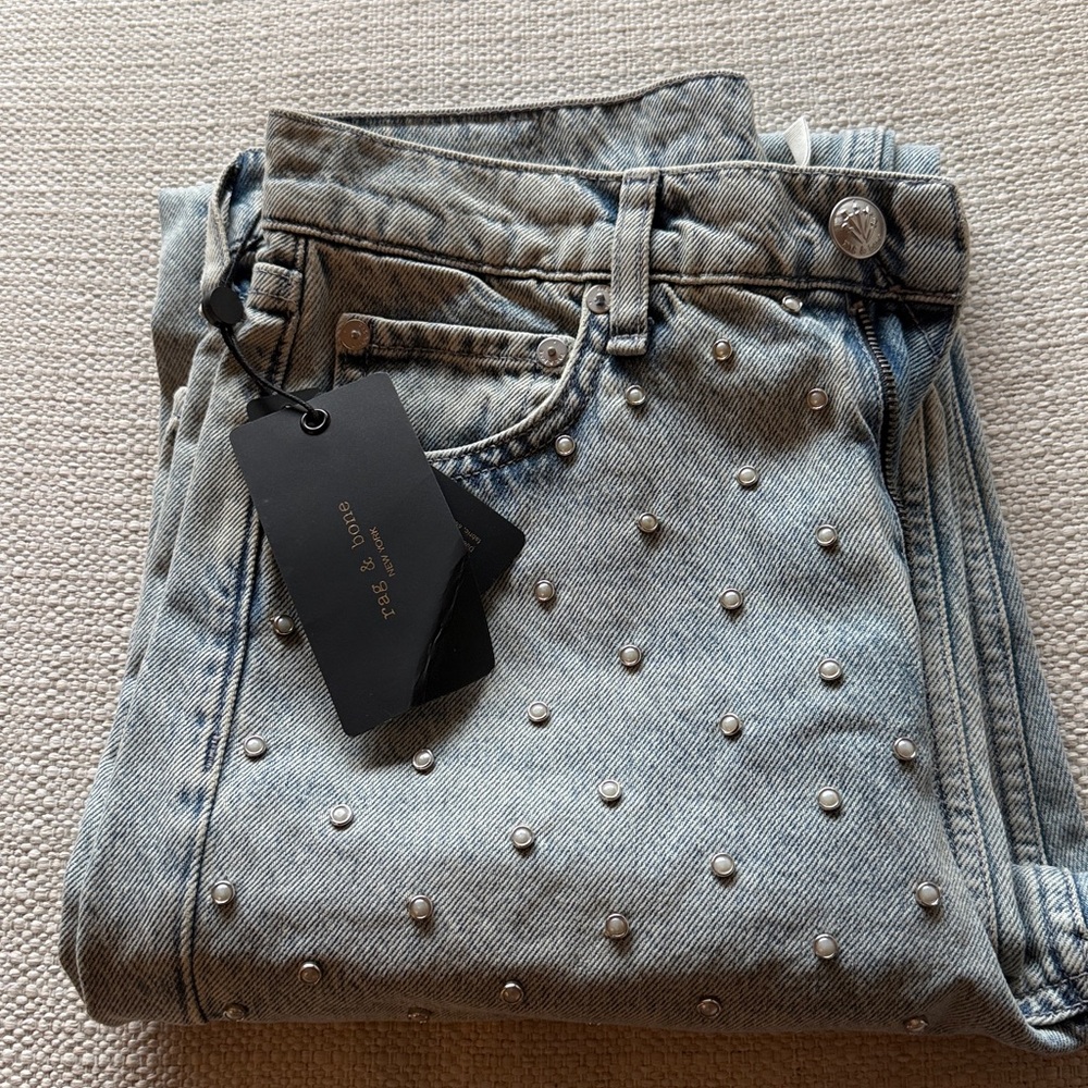 rag & bone shea straight leg jeans - Desiree Pearl. NWT